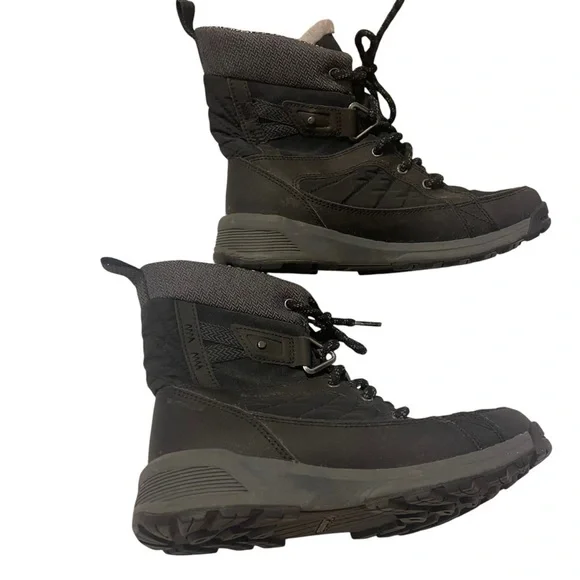 Columbia Meadows Black Shorty Omni Heat 3D Mid Winter Snow Boots Womens - Picture 3 of 8